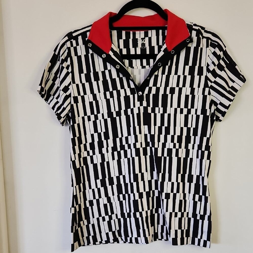 Tail Black and White Polo
